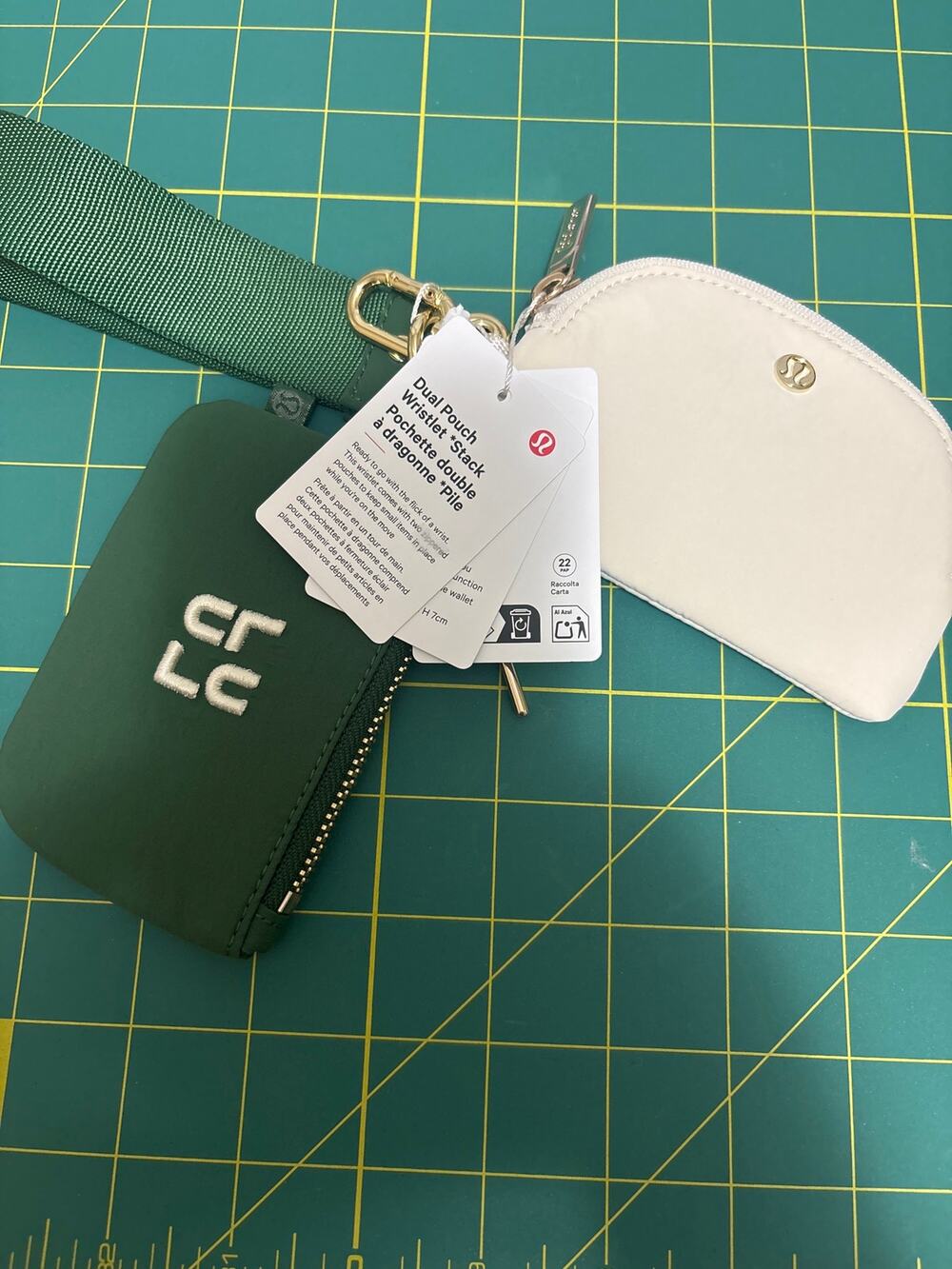 Lululemon Dual Pouch Wristlet.